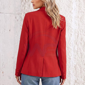 Blazer para Mujer, Diseño 2026, Elegante, con Cuello de Solapa, Cierre de Botones y Corte Clásico - Product Image 2