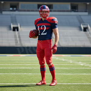 Soft Comfortable Training American Football Uniform Jersey Pants <b>Set</b> Mesh Panel Teamwear Competition Custom Printed Sublimation - Product Image 3