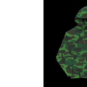 เสื้อฮู้ดซิปแบบยูนิเซ็กส์ สตรีทแวร์ ผ้าฝ้าย 100% ลายพราง กันลม บุขนสำหรับฤดูหนาว ปรับแต่งโลโก้ได้ - Product Image 3