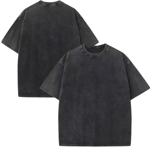 T-shirt en coton violet surdimensionné OEM ODM pour homme, manches courtes, col rond, décontracté, couleur unie, coupe jersey, longueur standard, teint uni, le meilleur - Product Image 3