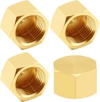 Raccord de tuyauterie flexible haute pression en laiton avec embout hexagonal et filetage femelle 1/2 pouce pour conduites de gaz et d'eau, extrémités de tuyauterie, plomberie