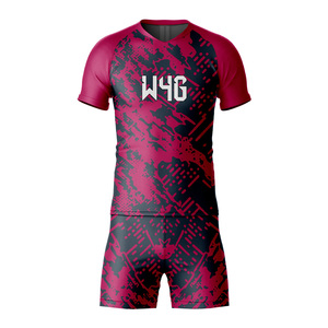 Conjunto de Camiseta y Pantalones Cortos de Fútbol para Hombre con Logotipo de Club Personalizable, 100% Poliéster Ecológico, Transpirable y de Secado Rápido, Manga Corta - Product Image 4