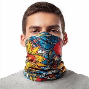 Bandana de sublimation anti-UV 100 % polyester, écharpe de cyclisme, cache-visage solaire, cache-cou respirant - Product Image 3