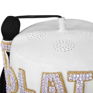 Chapeau Fez Maçonnique Rayé en Coton, Rouge Bordeaux, en Feutre ou Velours, Une Rangée de Strass, Lettres, Service OEM, Vente en Gros - Product Image 2