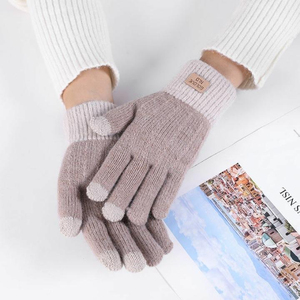 Unisex Winter Sports <b>Gloves</b> Waterproof Jacquard Design for Outdoor Skiing Driving Velvet Thickened Knitted Fashionable <b>Gloves</b> - Product Image 6
