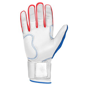 Gants de frappe de baseball en cuir Cabretta de qualité supérieure, couleurs personnalisées, pour droitier/gaucher, entraînement, XXL XL, fermeture auto-agrippante, manchette longue et étendue - Product Image 3
