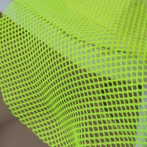 100% Lightweight Polyester Mesh Fabric Customizable Knitted Plain Dyed <b>Material</b> <b>Reflective</b> Safety Vests Ventilation 25GSM 63" - Product Image 3