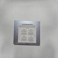 Palette de maquillage vide triple pliante en argent de qualité supérieure pour le remplissage de fards à paupières et de poudres de blush