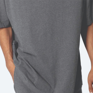T-shirt Homme Luxe Surdimensionné 100% Coton Lourd Col Rond Personnalisé Anti-boulochage Tissu Tricoté en Bambou de Haute Qualité Coupe Classique - Product Image 6