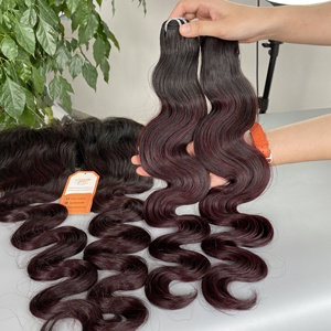 ผมดิบเกรด12A 100% สำหรับต่อร่างกายเป็นลอนสีดำธรรมชาติ - Product Image 4