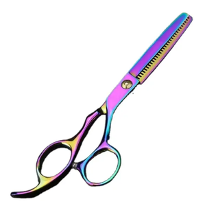 Tijeras de Peluquería Profesionales de Acero Inoxidable de Alta Calidad, Color Negro y Dorado, Personalizadas, Tijeras de Entresacar, Tamaño Personalizado - Product Image 5