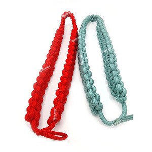 Cordón de Hombro Escarlata de Alta Calidad con Diseño de Nudo y Presilla para Botón, Accesorio para Uniforme - Product Image 2