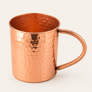 Taza Moscow Mule de Cobre Puro Hecha a Mano al por Mayor con Acabado Martillado para Bares Comerciales y Utensilios de Bar para Hoteles - Product Image 3