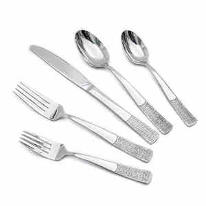 Ensemble de couverts en acier inoxydable de qualité supérieure pour hôtel |   Couverts robustes réutilisables et durables (cuillère, fourchette, couteau) pour restaurants et événements - Product Image 6