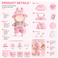   Vêtements de poupée portables : Chemises et hauts unisexes mignons et décontractés pour figurines (Blind Box) – Tissu de haute qualité