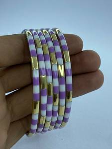 Handforge Global Impex Bulk Brass <b>Resin</b> Bangles for Women Ethnic Style Party Wear Factory Direct Supplier Uttar Pradesh - Product Image 4