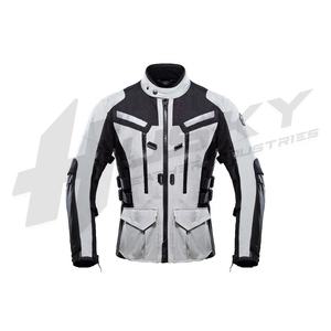 เสื้อแจ็กเก็ตมอเตอร์ไซค์กันลมสิ่งทอผ้า Cordura สำหรับแข่งรถในฤดูร้อนระบายอากาศได้ดีติดโลโก้ชุดกีฬากันน้ำ - Product Image 1