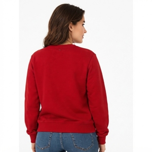 <b>Women</b> Red <b>Christmas</b> Reindeer Graphic Crew Neck <b>Sweatshirt</b> Long Sleeve Casual Holiday Winter Pullover - Product Image 6