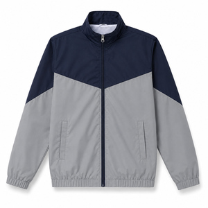 Wholesale Slim Fleece Lined Polyester/<b>Nylon</b> Winter Bomber <b>Jacket</b> <b>Men</b> Lightweight Outdoor Waterproof Hooded Sportswear OEM - Product Image 1
