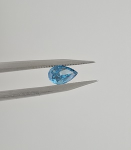 Diamante Sintético Corte Pera Azul Intenso de Fantasía de 0.10 a 0.50 ct, Certificado IGI, Cultivado en Laboratorio CVD HPHT, Claridad VS1, Diamante Suelto - Product Image 2