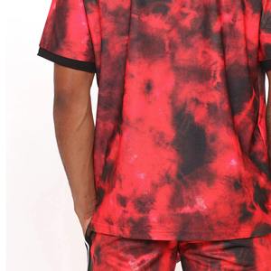 Camisetas polo de tie-dye ecológicas de alta demanda, cómodas, antibacterianas y anti UV para hombre. - Product Image 4