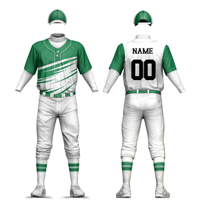 Ensembles d'uniformes de baseball et de softball personnalisés, coloris variés, vêtements de sport, maillots à boutons, t-shirts et pantalons respirants en polyester à séchage rapide – Vente chaude - Product Image 3