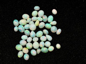 โอปอลเอธิโอเปียธรรมชาติ รูปไข่ ทรงคาโบชอง สีเล่นแสงไฟ คุณภาพสูง ขนาดฟรีไซส์ พลอยหลวม รับรองโดยบุคคลที่สาม สำหรับทำเครื่องประดับ - Product Image 2