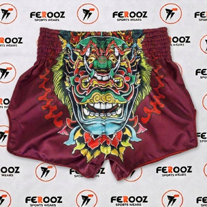 Pantalones Cortos Deportivos con Diseño Detallado de Cara de Dragón y Cintura Elástica para Entrenamiento y Estilo de Vida Activo - Product Image 4