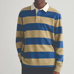 Camisetas Polo Personalizadas 2026 de Lona Premium de Manga Corta para Hombre, Diseño Sólido a Rayas, Impresión Digital, Precio Bajo y Confiable - Product Image 2