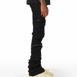 กางเกงยีนส์ผู้ชายคุณภาพดีที่สุด ราคาขายส่ง ดีไซน์ทันสมัยไม่ซ้ำใคร ปรับแต่งได้ สีพื้น มีทุกขนาด - Product Image 3