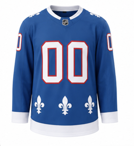 Camiseta de hockey sobre hielo bordada al por mayor, 100% poliéster, de secado rápido, diseño personalizado, camiseta y tops de poliéster estampados. - Product Image 2