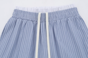 Pantalones Cortos Casuales para Hombre, Algodón Premium, Corte Relajado, Cintura Elástica con Cordón, Ropa de Calle de Verano para Uso Diario, Prendas Inferiores Cómodas - Product Image 5