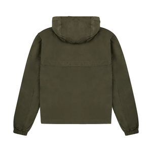 Ensemble coupe-vent grande taille pour homme avec short et haut zippé à manches longues en nylon, idéal pour le sport et les activités de plein air - Product Image 2