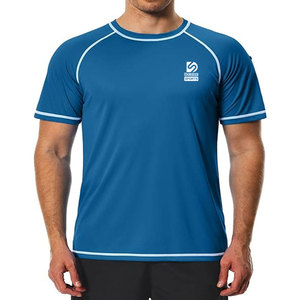 เสื้อยืดคอมเพรสชั่นแบบพิเศษสำหรับผู้ชาย ออกกำลังกาย วิ่ง ฟิตเนส ลายเรียบ ผ้ารักษ์โลก แห้งเร็ว ระบายอากาศได้ดี - Product Image 1