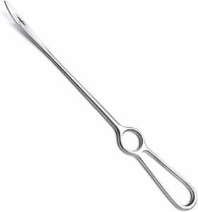 Aguja Curva Buhner para Prolapso, Instrumento Quirúrgico Veterinario de Acero Inoxidable, Herramienta Reutilizable para Ganado y Animales, Aprobado por CE - Product Image 1