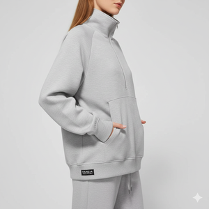 เสื้อฮู้ดซิป RANZIA รุ่น Distressed สำหรับผู้ชาย เสื้อฮู้ดซิป RANZIA รุ่น Street แบบหนา เสื้อฮู้ดซิป RANZIA รุ่น Acid Wash สำหรับผู้ชาย แบบหนาและ Distressed - Product Image 4