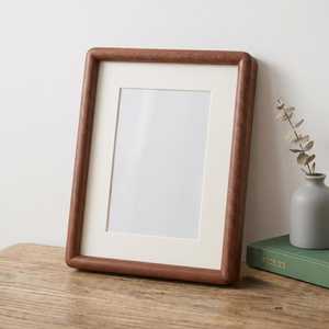 <b>Rounded</b> Corner Solid Wood Photo <b>Frame</b> for Tabletop Display, Natural Wood Decor - Product Image 3