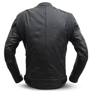 High Quality Men <b>Genuine</b> <b>Leather</b> <b>Jacket</b> 2026 Fashion <b>Leather</b> <b>Jacket</b> for Casual and Streetwear Supplier - Product Image 4