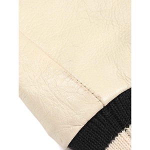 Veste de sport de luxe personnalisée pour homme en noir avec manches en cuir, veste de style universitaire, streetwear haut de gamme, vente en gros OEM - Product Image 5