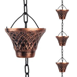 Cadena de Lluvia de Hierro y Cobre Monarch de Linea Exports Inc. para Decoración de Exteriores, Arreglos Estacionales y Estilo Rústico - Product Image 2