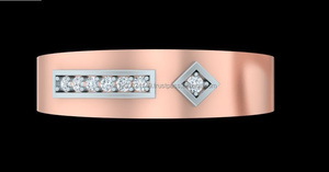 Bague de mariage vintage en argent 925 pour hommes et femmes, bijou tendance pour amoureux. - Product Image 2