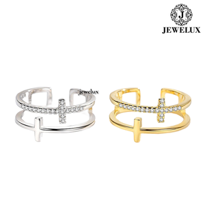 Premium Quality Gold Plated <b>Cross</b> <b>Ring</b> IGI Certified <b>Ring</b> Fine Craft for Wedding Engagement Party Wear Available for Export - Product Image 2