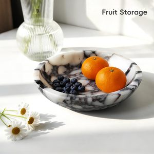 Premium Modern Marble Decorative Bowls for Home Kitchen <b>Dining</b> Use Multi-Functional Serving Bowl for Diwali Celebrations-Stone - Product Image 5
