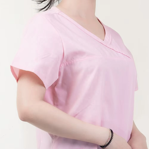 Best Selling Manufacturer Women's Pink Medical <b>Scrubs</b> <b>Top</b> Comfortable Hospital Uniform Verified Best Convenient for Women - Product Image 1