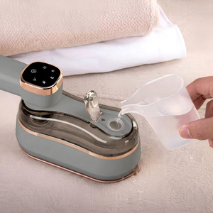 Vaporizador de Ropa Portátil Eléctrico para el Hogar, Panel de Cerámica, Tres Velocidades Ajustables, Tanque de Agua Visible, Sin Goteo - Product Image 6