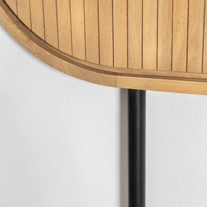 Cabecero Vandana Flux Aureo para cama de 150 cm en madera de mango Analis - Product Image 4