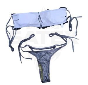 Nuevo Conjunto de Bikini de Dos Piezas para Mujer 2026, Sexy, con Diseño de Color Combinado, Logotipo Frontal, Secado Rápido, Transpirable y Ecológico - Product Image 6