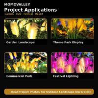 Momovalley Glowing Faux Reed Lights Embrace Nature Serenity Illumination douce pour jardin Patio ou Lakeside Decor Plant Light