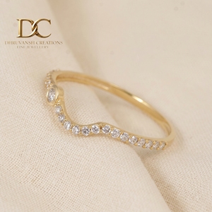 แหวนทองคำแท้ 14KT ดีไซน์คลาสสิกทันสมัย พร้อมเพชรทรงกลมเจียระไนแบบบริลเลียนท์ ได้รับการรับรองจาก IGI เหมาะสำหรับเป็นเครื่องประดับงานแต่งงานสุดหรูสำหรับผู้หญิง - Product Image 3