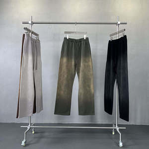 Pantalones Anchos de Mujer, Color Sólido, Cintura Elástica, Corte Holgado, Largos, Tejidos en Algodón, Transpirables, Estilo Casual de Invierno - Product Image 6